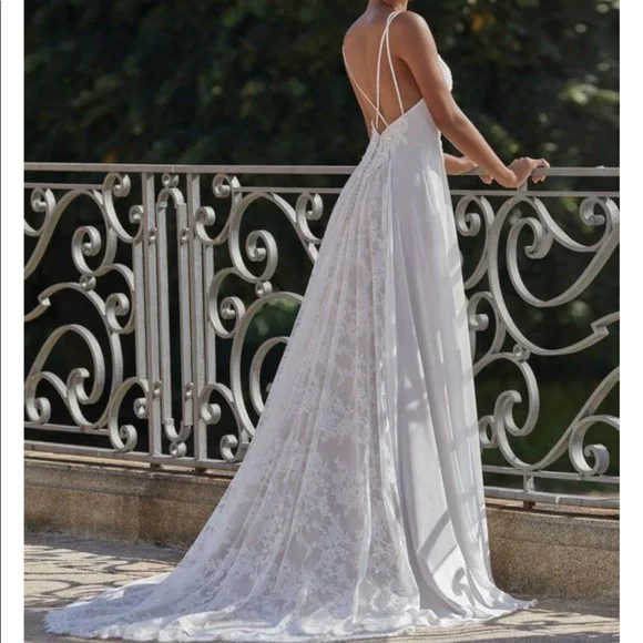 Sincerity by Justin Alexander Boho Wedding Dress - Picture 8 of 8